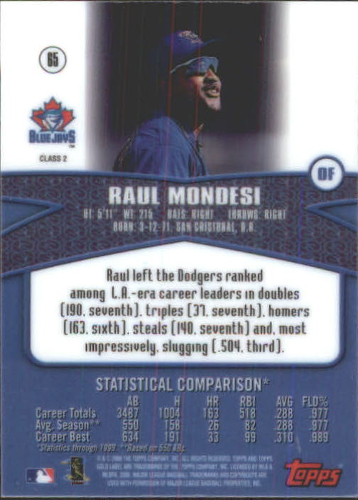 A6677- 2000 Topps Gold Label BB #s 1-100 +Inserts -You Pick- 15+ FREE US SHIP - Picture 233 of 425