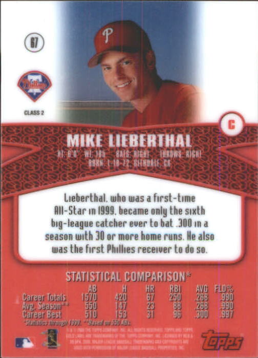 A6677- 2000 Topps Gold Label BB #s 1-100 +Inserts -You Pick- 15+ FREE US SHIP - Picture 237 of 425