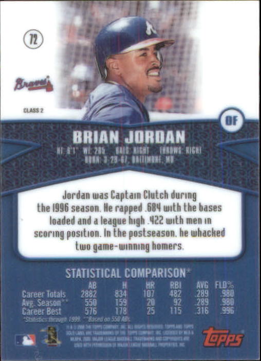 A6677- 2000 Topps Gold Label BB #s 1-100 +Inserts -You Pick- 15+ FREE US SHIP - Picture 247 of 425