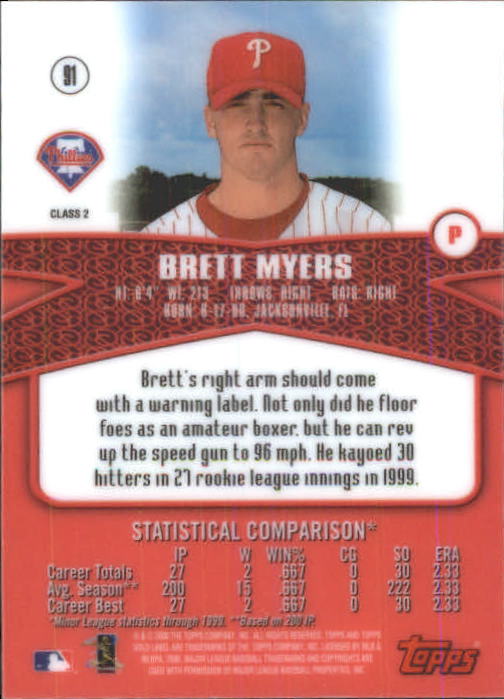 A6677- 2000 Topps Gold Label BB #s 1-100 +Inserts -You Pick- 15+ FREE US SHIP - Picture 279 of 425