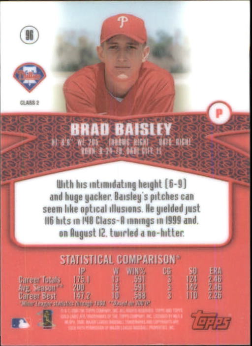 A6677- 2000 Topps Gold Label BB #s 1-100 +Inserts -You Pick- 15+ FREE US SHIP - Picture 287 of 425