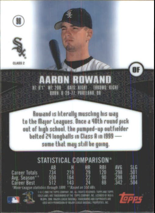 A6677- 2000 Topps Gold Label BB #s 1-100 +Inserts -You Pick- 15+ FREE US SHIP - Picture 291 of 425