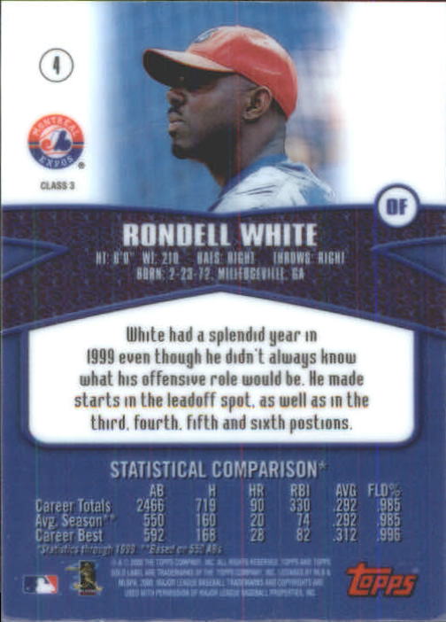 A6677- 2000 Topps Gold Label BB #s 1-100 +Inserts -You Pick- 15+ FREE US SHIP - Picture 301 of 425