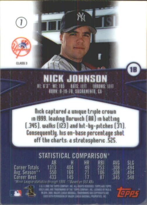 A6677- 2000 Topps Gold Label BB #s 1-100 +Inserts -You Pick- 15+ FREE US SHIP - Picture 307 of 425