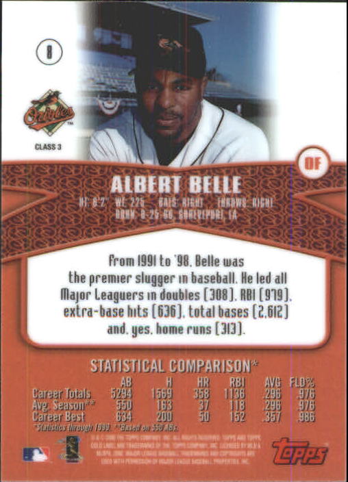 A6677- 2000 Topps Gold Label BB #s 1-100 +Inserts -You Pick- 15+ FREE US SHIP - Picture 309 of 425