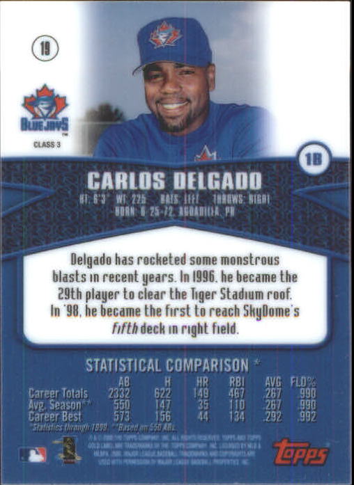 A6677- 2000 Topps Gold Label BB #s 1-100 +Inserts -You Pick- 15+ FREE US SHIP - Picture 323 of 425