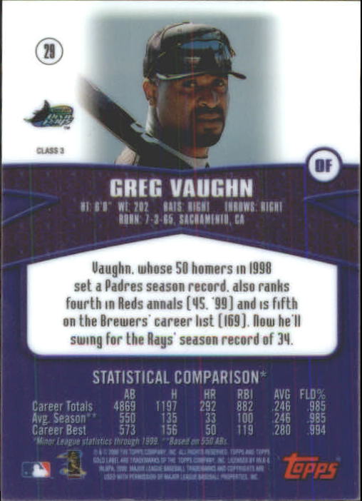 A6677- 2000 Topps Gold Label BB #s 1-100 +Inserts -You Pick- 15+ FREE US SHIP - Picture 335 of 425
