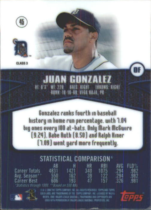 A6677- 2000 Topps Gold Label BB #s 1-100 +Inserts -You Pick- 15+ FREE US SHIP - Picture 353 of 425
