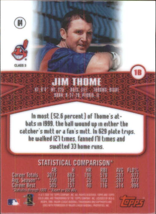 A6677- 2000 Topps Gold Label BB #s 1-100 +Inserts -You Pick- 15+ FREE US SHIP - Picture 379 of 425