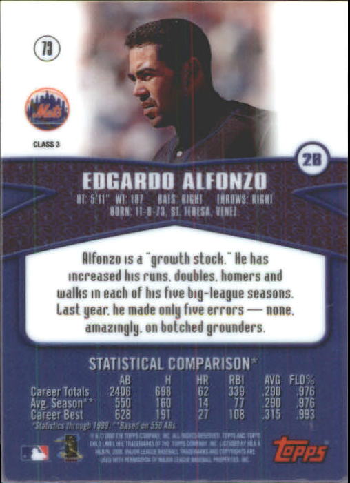 A6677- 2000 Topps Gold Label BB #s 1-100 +Inserts -You Pick- 15+ FREE US SHIP - Picture 395 of 425