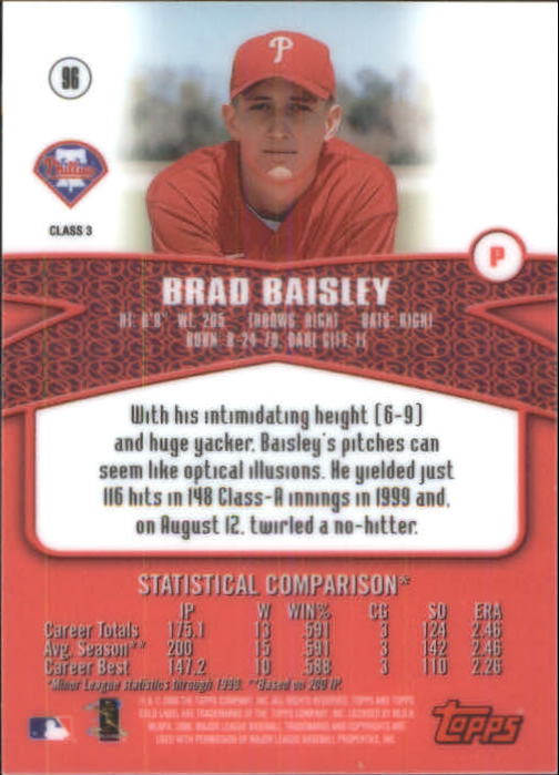 A6677- 2000 Topps Gold Label BB #s 1-100 +Inserts -You Pick- 15+ FREE US SHIP - Picture 421 of 425