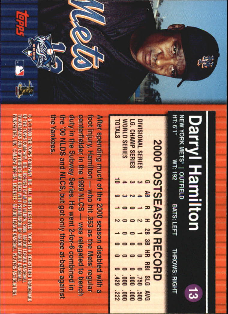 B6083- 2000 Topps Subway Serie Mets Yankees 1-100 -du Pick- 15 + Gratis US - Bild 11 von 131