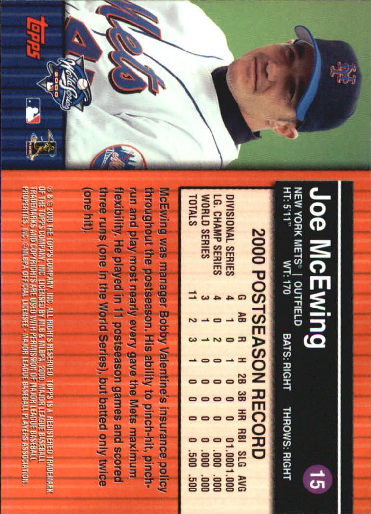 B6083- 2000 Topps Subway Serie Mets Yankees 1-100 -du Pick- 15 + Gratis US - Bild 15 von 131
