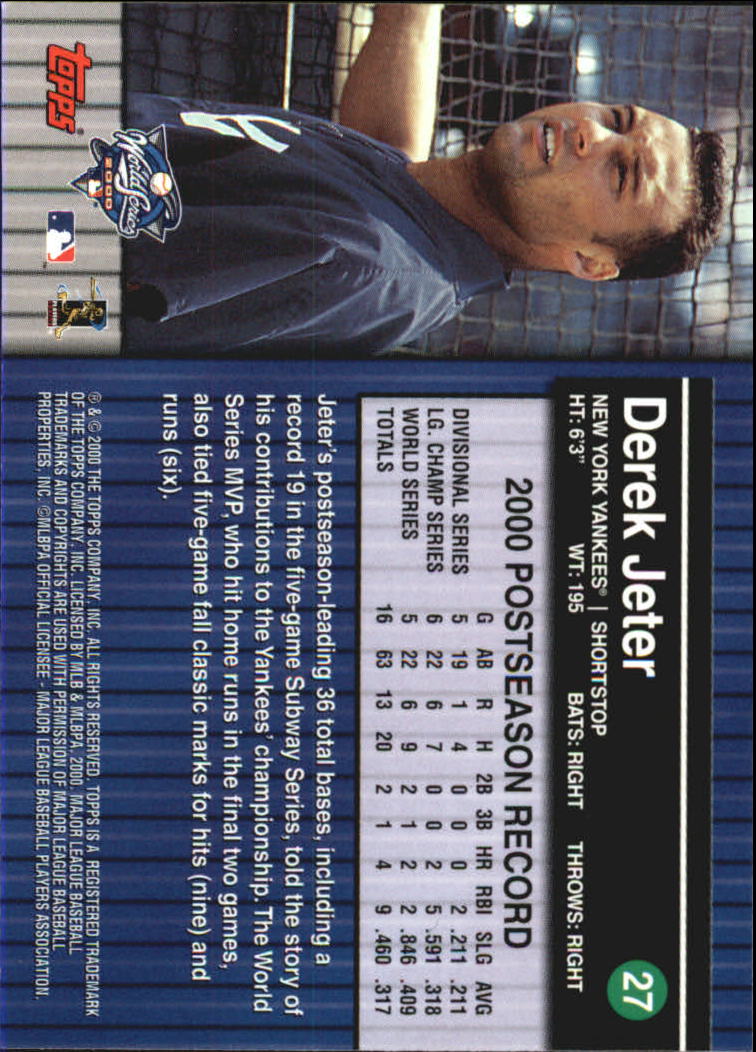 B6083- 2000 Topps Subway Serie Mets Yankees 1-100 -du Pick- 15 + Gratis US - Bild 33 von 131