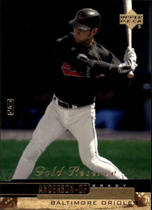 2000 Upper Deck Gold Reserve #58 Brady Anderson