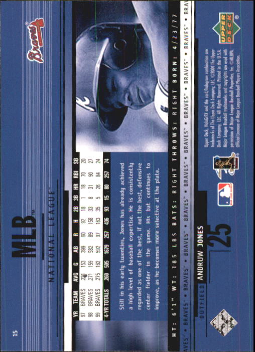 B1703- 2000 Upper Deck HoloGrFX BB #s 1-90 +Inserts -You Pick- 15+ FREE US SHIP - Picture 31 of 179