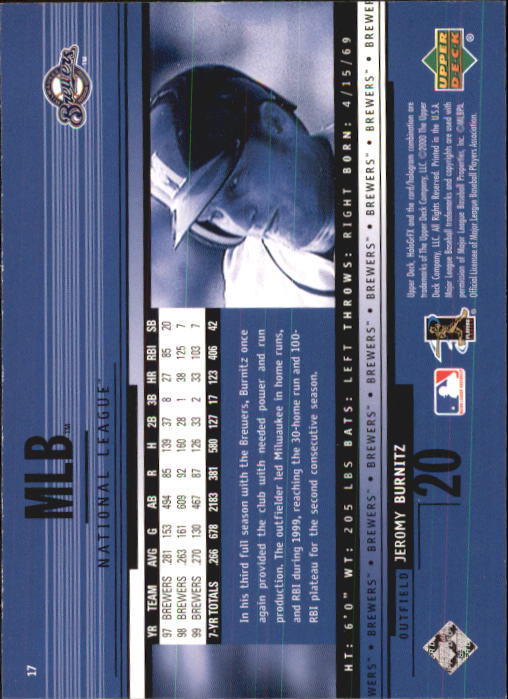 B1703- 2000 Upper Deck HoloGrFX BB #s 1-90 +Inserts -You Pick- 15+ FREE US SHIP - Picture 35 of 179