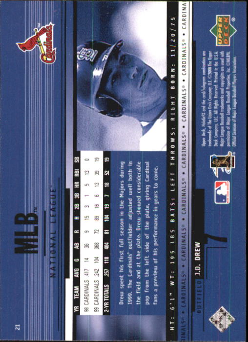 B1703- 2000 Upper Deck HoloGrFX BB #s 1-90 +Inserts -You Pick- 15+ FREE US SHIP - Picture 43 of 179