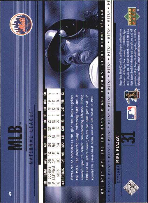 B1703- 2000 Upper Deck HoloGrFX BB #s 1-90 +Inserts -You Pick- 15+ FREE US SHIP - Picture 97 of 179