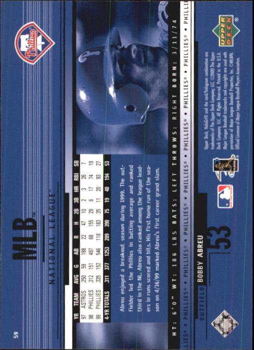 B1703- 2000 Upper Deck HoloGrFX BB #s 1-90 +Inserts -You Pick- 15+ FREE US SHIP - Picture 117 of 179