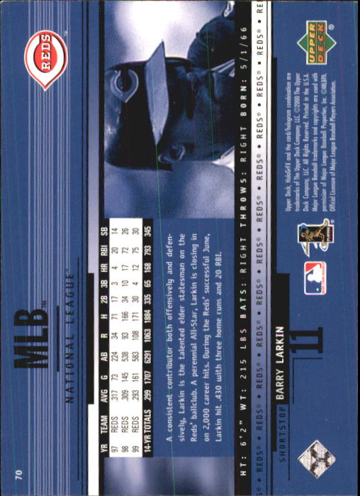 B1703- 2000 Upper Deck HoloGrFX BB #s 1-90 +Inserts -You Pick- 15+ FREE US SHIP - Picture 139 of 179
