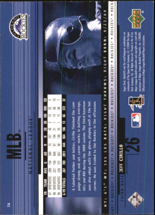 B1703- 2000 Upper Deck HoloGrFX BB #s 1-90 +Inserts -You Pick- 15+ FREE US SHIP - Picture 145 of 179