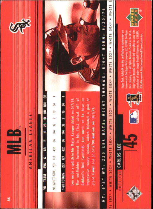 B1703- 2000 Upper Deck HoloGrFX BB #s 1-90 +Inserts -You Pick- 15+ FREE US SHIP - Picture 169 of 179
