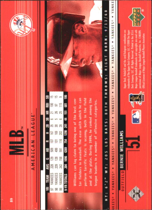 B1703- 2000 Upper Deck HoloGrFX BB #s 1-90 +Inserts -You Pick- 15+ FREE US SHIP - Picture 173 of 179