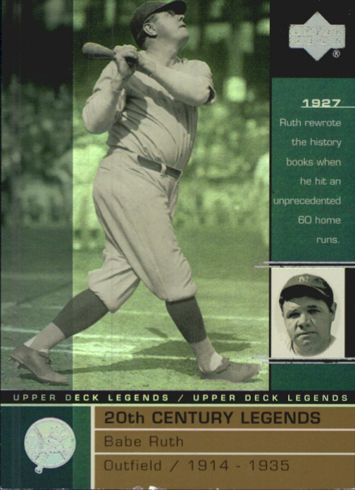 2000 Upper Deck Legends Commemorative Collection #106 Babe Ruth 20C
