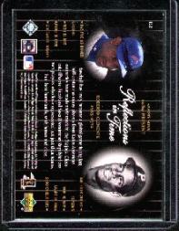 2000 Upper Deck Legends Reflections in Time #R2 S.Sosa/R.Clemente back image
