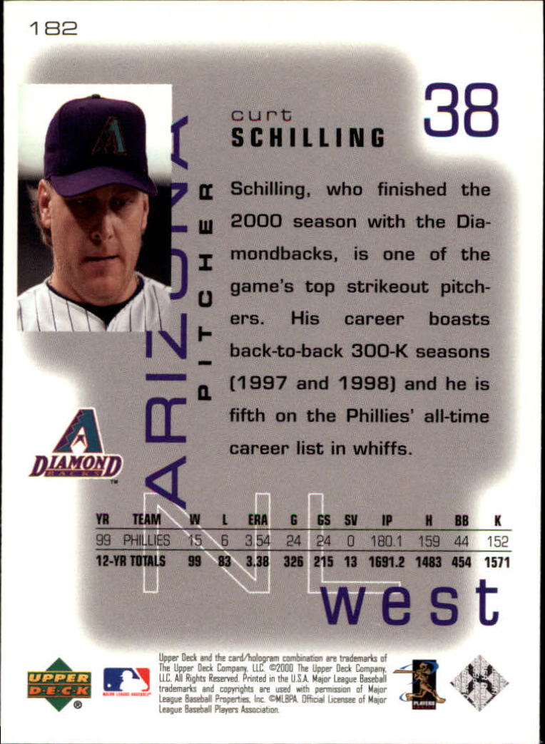 2000 Upper Deck Pros and Prospects #182 Curt Schilling back image