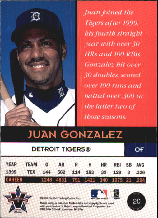 B5340- 2000 Vanguard Baseball Cards 1-100 +Inserts -You Pick- 15+ FREE US SHIP - Picture 33 of 207