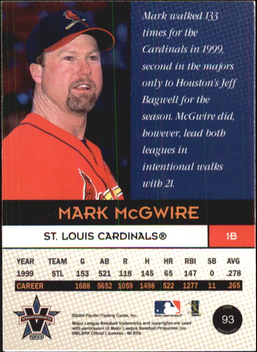 B5340- 2000 Vanguard Baseball Cards 1-100 +Inserts -You Pick- 15+ FREE US SHIP - Picture 161 of 207