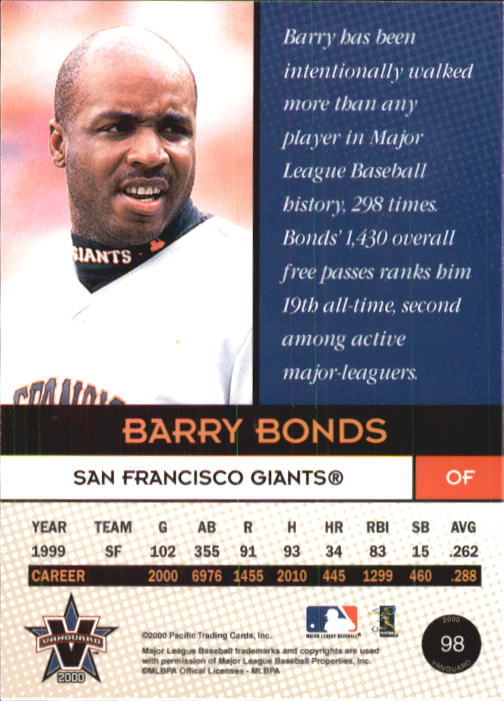 B5340- 2000 Vanguard Baseball Cards 1-100 +Inserts -You Pick- 15+ FREE US SHIP - Picture 169 of 207