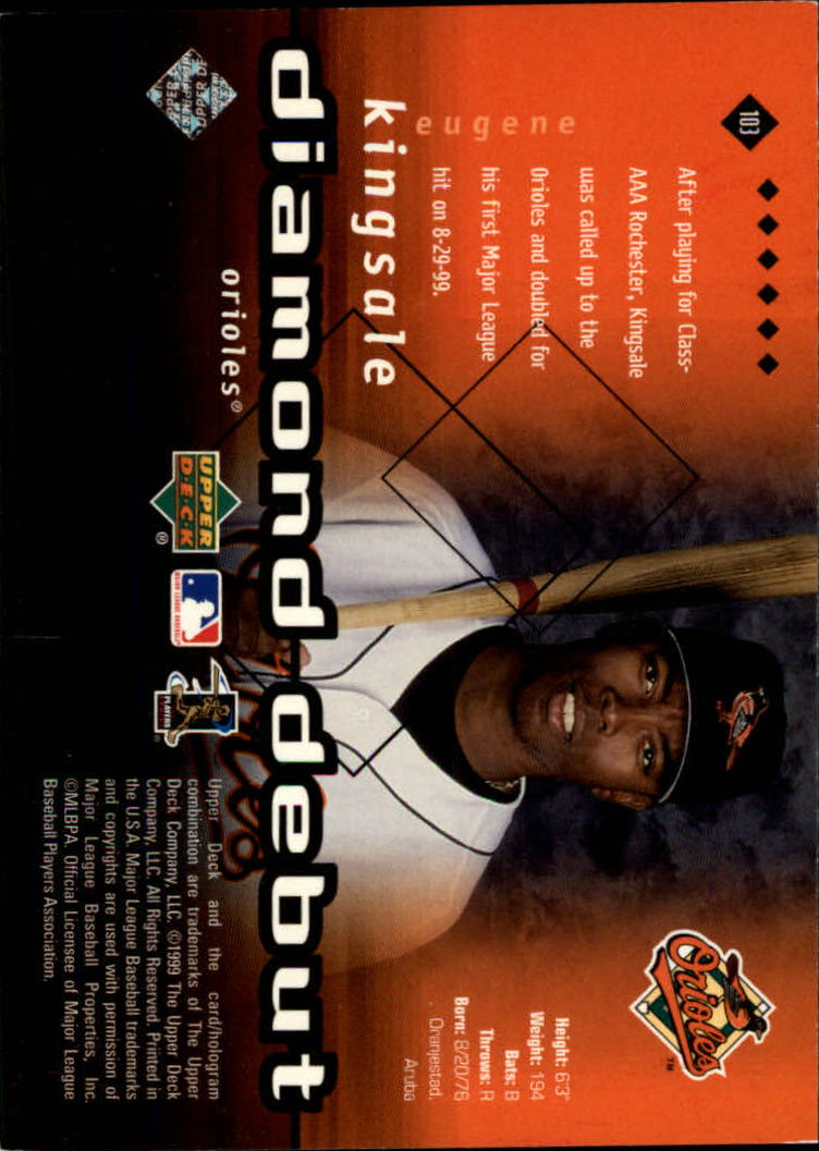 2000 Black Diamond #103 Eugene Kingsale DD back image