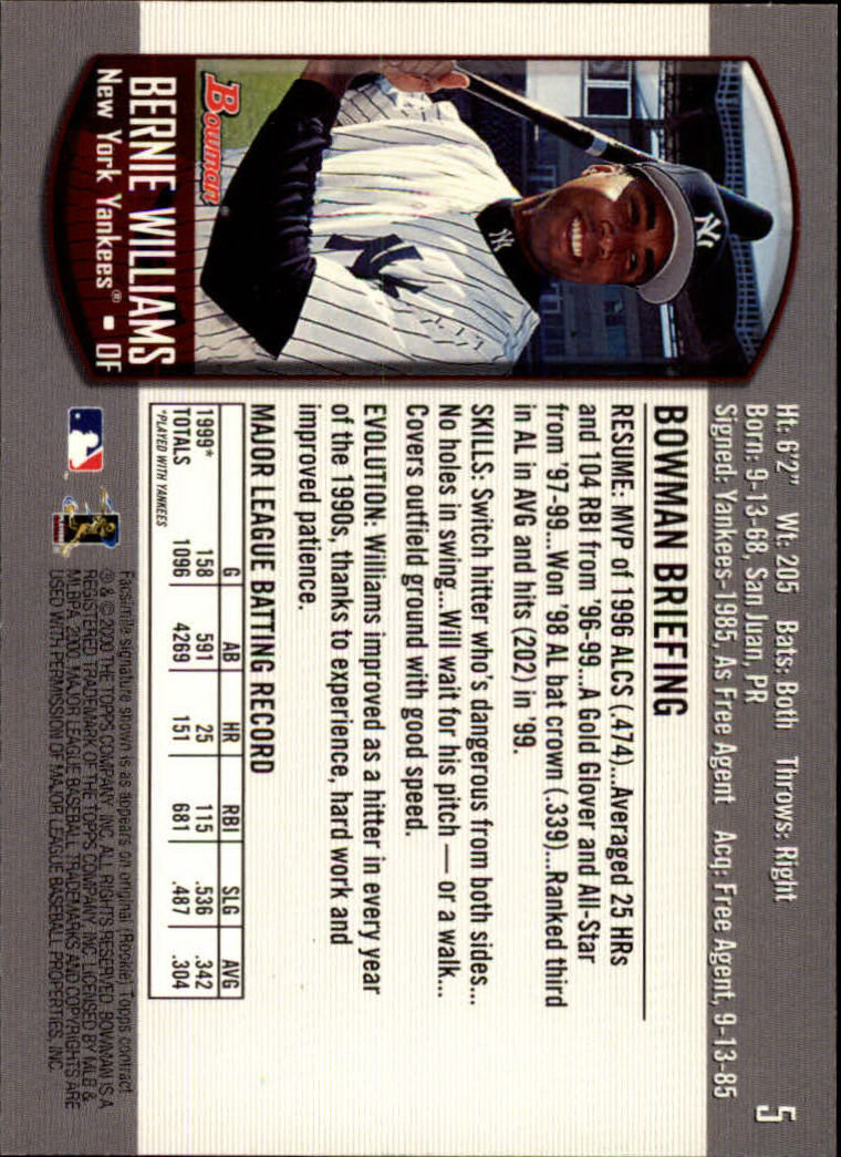 B2187- 2000 Bowman Baseball Card #s 1-250 +Rookies -You Pick- 15+ FREE US SHIP - Picture 7 of 457