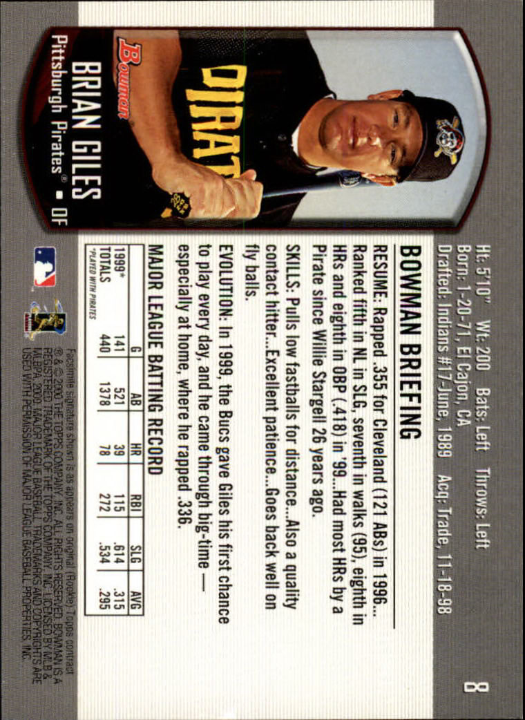 B2187- 2000 Bowman Baseball Card #s 1-250 +Rookies -You Pick- 15+ FREE US SHIP - Picture 13 of 457