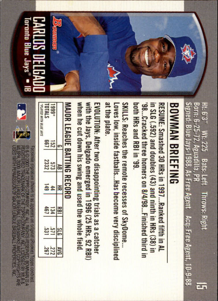 B2187- 2000 Bowman Baseball Card #s 1-250 +Rookies -You Pick- 15+ FREE US SHIP - Picture 27 of 457