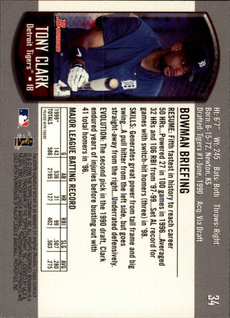 B2187- 2000 Bowman Baseball Card #s 1-250 +Rookies -You Pick- 15+ FREE US SHIP - Picture 61 of 457