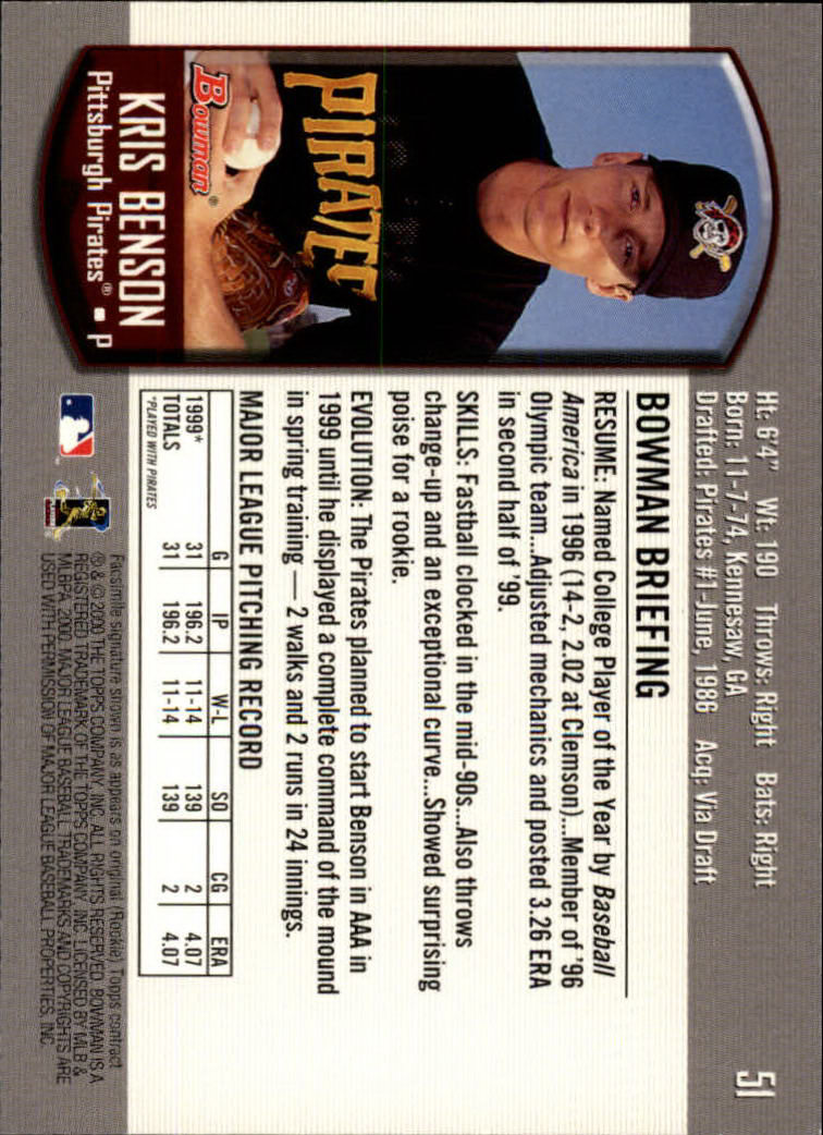 B2187- 2000 Bowman Baseball Card #s 1-250 +Rookies -You Pick- 15+ FREE US SHIP - Picture 93 of 457