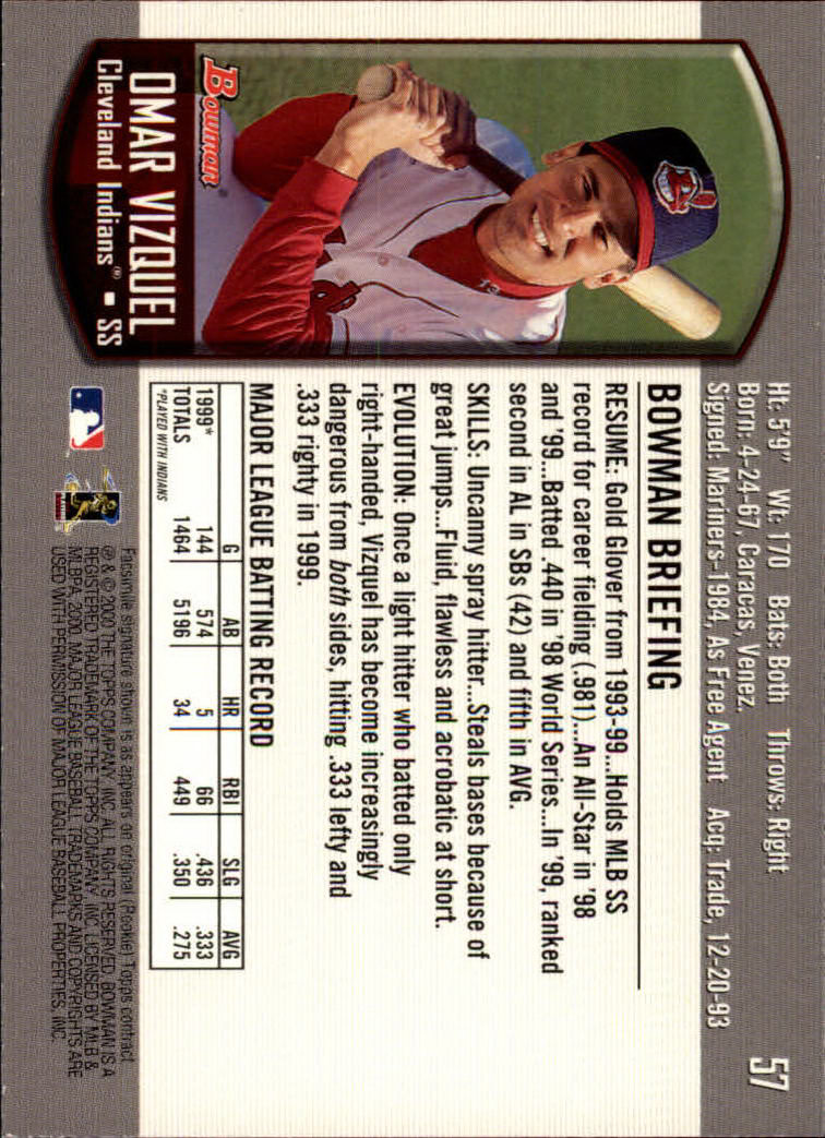 B2187- 2000 Bowman Baseball Card #s 1-250 +Rookies -You Pick- 15+ FREE US SHIP - Picture 105 of 457