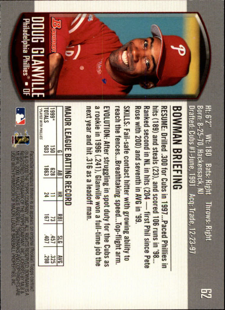 B2187- 2000 Bowman Baseball Card #s 1-250 +Rookies -You Pick- 15+ FREE US SHIP - Picture 113 of 457