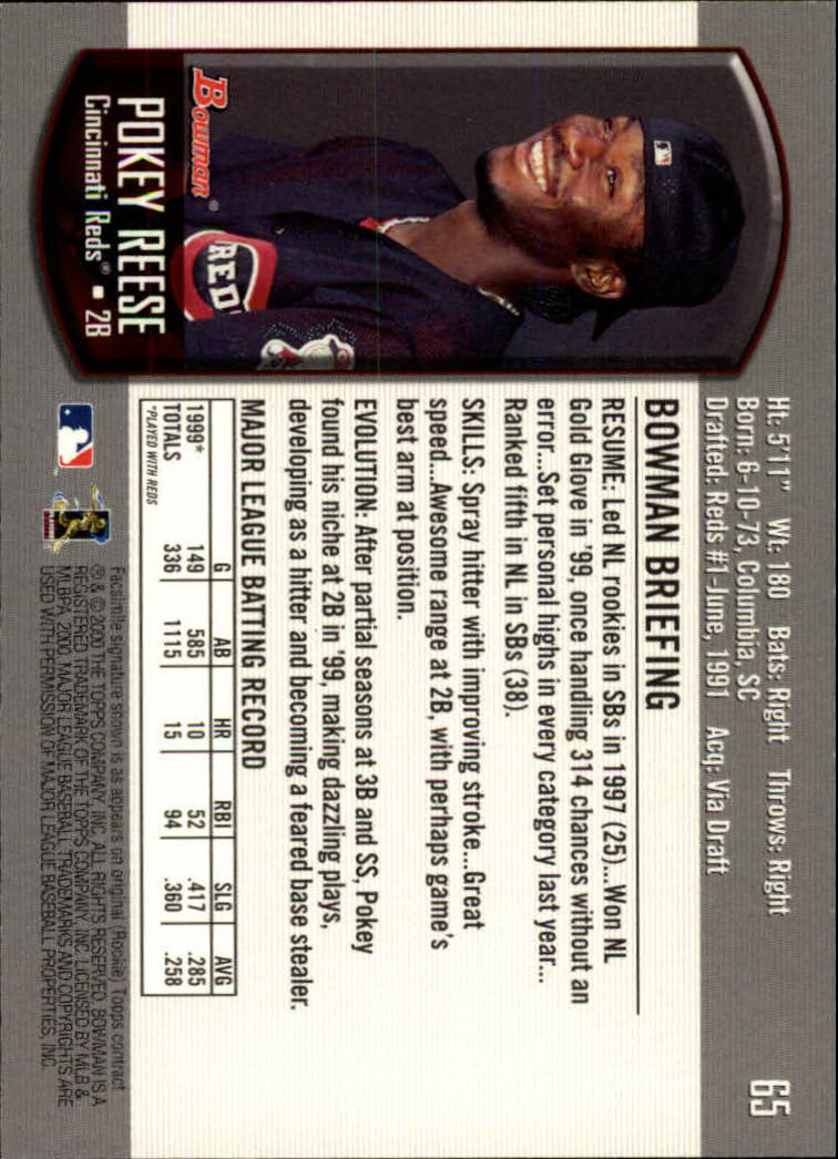 B2187- 2000 Bowman Baseball Card #s 1-250 +Rookies -You Pick- 15+ FREE US SHIP - Picture 119 of 457