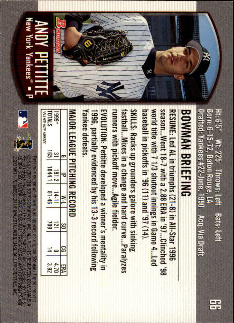 B2187- 2000 Bowman Baseball Card #s 1-250 +Rookies -You Pick- 15+ FREE US SHIP - Picture 121 of 457