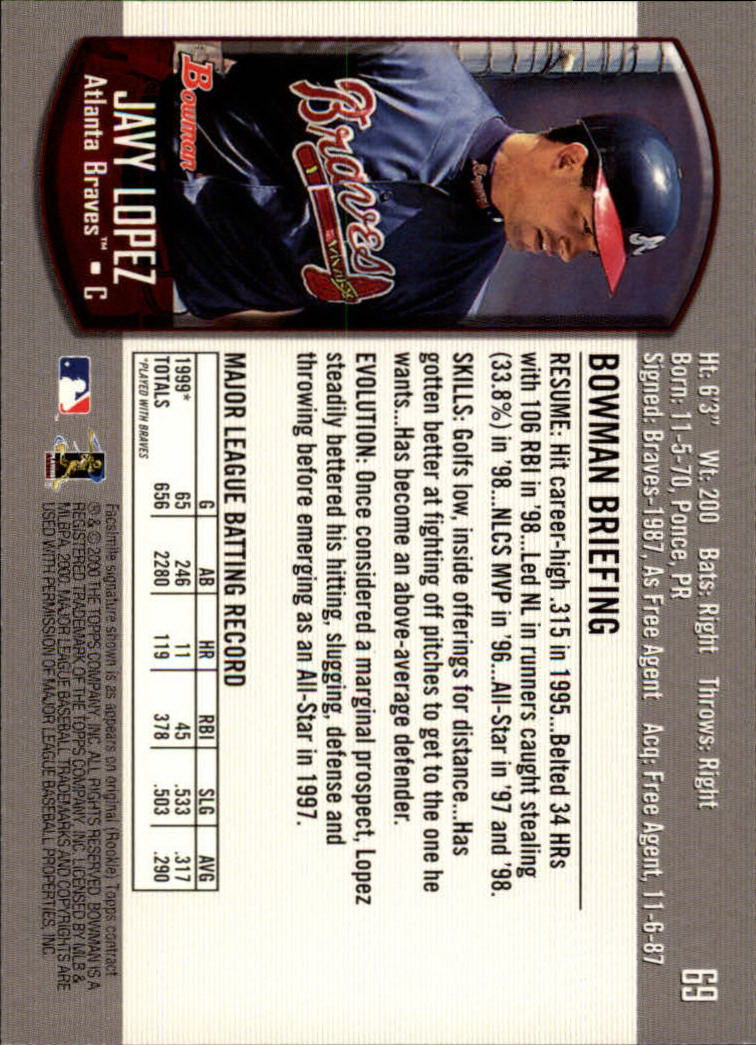 B2187- 2000 Bowman Baseball Card #s 1-250 +Rookies -You Pick- 15+ FREE US SHIP - Picture 127 of 457