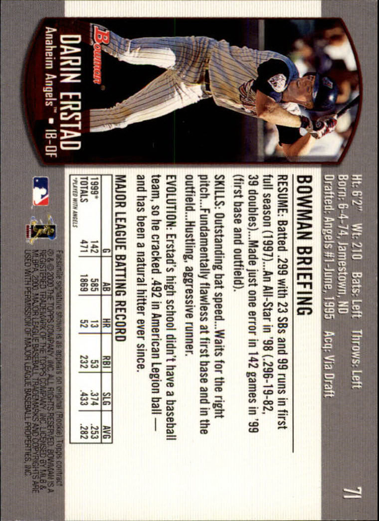 B2187- 2000 Bowman Baseball Card #s 1-250 +Rookies -You Pick- 15+ FREE US SHIP - Picture 131 of 457