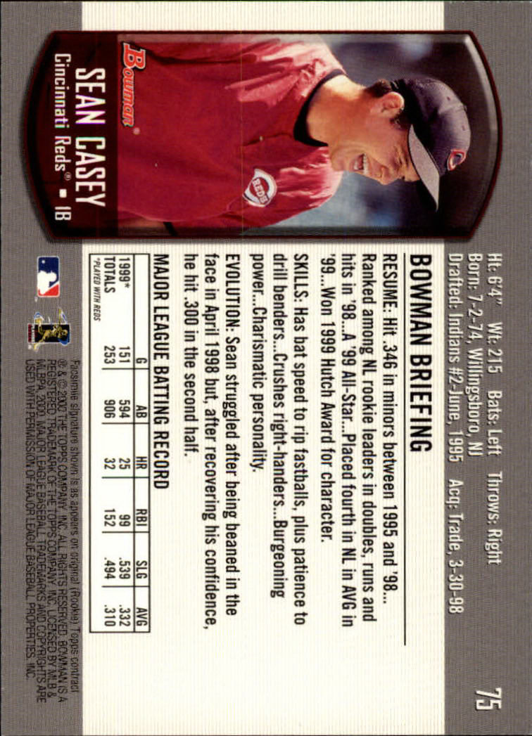B2187- 2000 Bowman Baseball Card #s 1-250 +Rookies -You Pick- 15+ FREE US SHIP - Picture 139 of 457