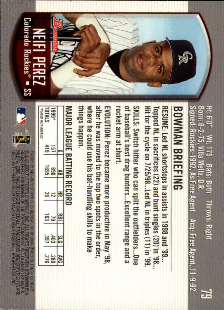 B2187- 2000 Bowman Baseball Card #s 1-250 +Rookies -You Pick- 15+ FREE US SHIP - Picture 147 of 457