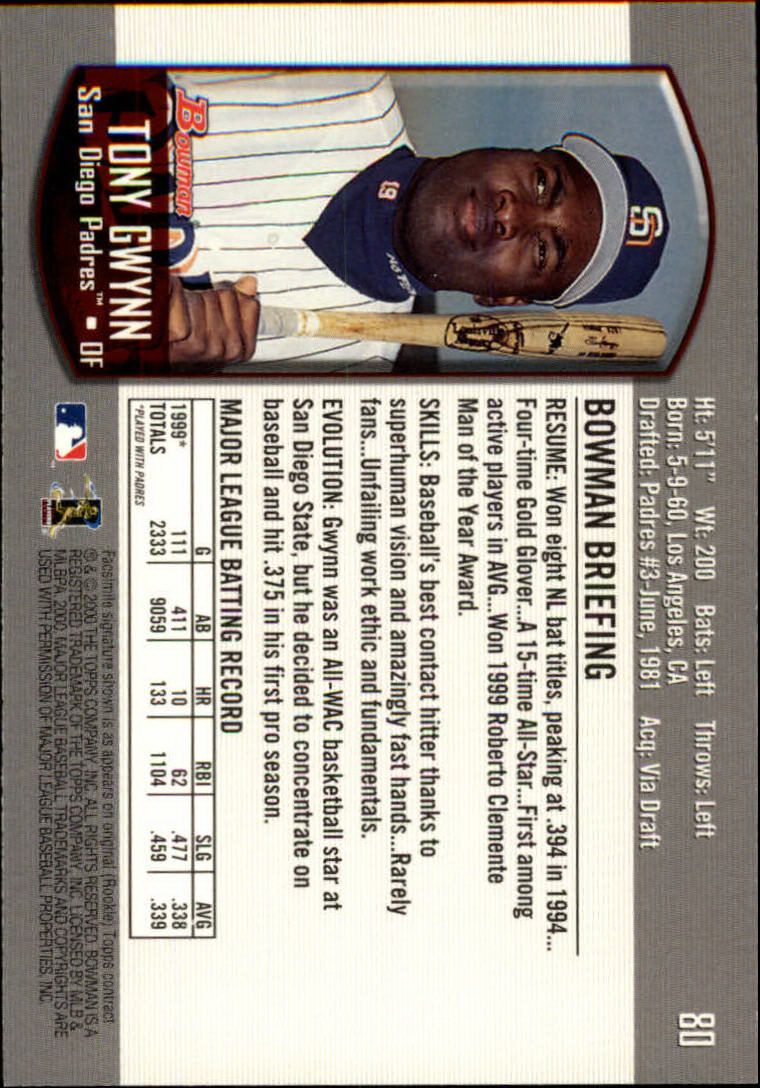 B2187- 2000 Bowman Baseball Card #s 1-250 +Rookies -You Pick- 15+ FREE US SHIP - Picture 149 of 457