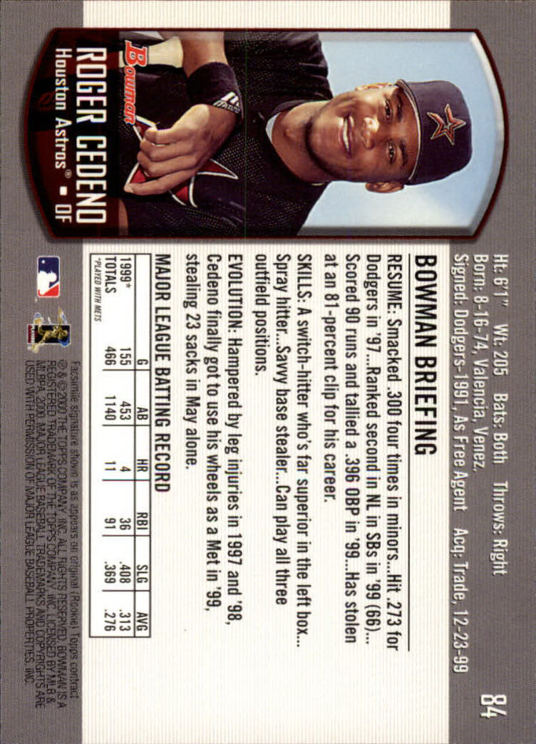 B2187- 2000 Bowman Baseball Card #s 1-250 +Rookies -You Pick- 15+ FREE US SHIP - Picture 157 of 457
